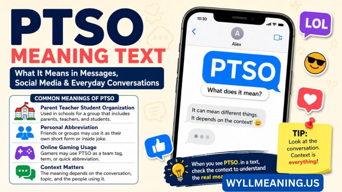 ptso meaning text