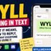 WYLL meaning in text